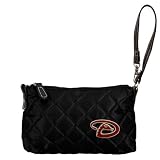 MLB Arizona Diamondbacks Ladies Black Quilted Wristlet Purse