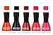 Fashion Bar Nail Polish in Oragne ,Black,Cherry ,Redish Pink ,Lotous Pink Shades RS.279.00
