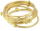 SKU Jewelry Gold-Plated Multi-Hooped Ring, Size 7