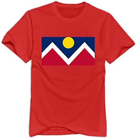 Flag Of Denver O-Neck Man - XXLRed T-shirt