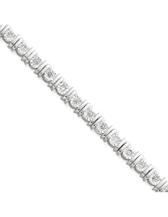 Sterling Silver Diamond Tennis Bracelet