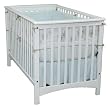 Child Craft London Euro Style Stationary Crib, Matte White