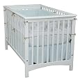 Child Craft London Euro Style Stationary Crib, Matte White