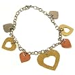 Stainless Steel 316 Tri-Color Bracelet Gold Plated Rose Gold Silver Tone Polish Finish by Bucasi Stainless Steel 316 Tri-Color Bracelet Gold Plated Rose Gold Silver Tone Polish Finish by Bucasi