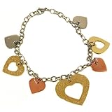 Stainless Steel 316 Tri-Color Bracelet Gold Plated Rose Gold Silver Tone Polish Finish by Bucasi