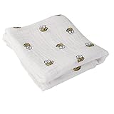 【ノーブランド 品】モスリン　綿　毛布　新生児　ブランケット　バスタオル　蜂パタン