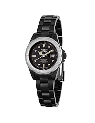 Invicta Womens 4873 Pro Diver Collection Black Ionic-Plated Watch