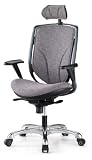 MaiChair High Back Chair with Adjustable Arms, Grey