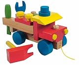 AUTO WERKZEUG BAUSATZ z. schrauben MOTORIK HOLZ LKW Holzspielzeug Kinderland