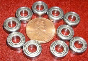 10 Bearing 693ZZ 3x8 Shielded 3x8x4 Miniature Ball Bearings VXB Brand