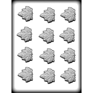 1 3 4 maple leaves Hard Candy Mold: 1 Count by CKP