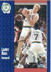 1991-92 Fleer Larry Bird Basketball Card #8 - Shipped In Protective Display Case!
