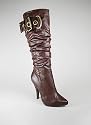 Slouchy Buckle Trim Platform Boot