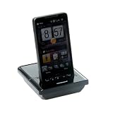 Docking station per HTC HD2 - Caricabatteria da tavolo con spazio aggiuntivo per seconda batteria e Audio-Outdi Hebron