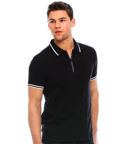 Armani Exchange Zip Tape Polo