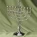 Rite-Lite Judaica Polished Silvertone Menorah