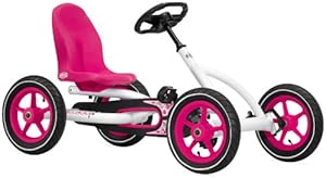 Berg Toys 24.20.61.01 - Quad infantil (3 a 8 años, 20,5 kg), color rosa, blanco y negro