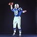Baltimore Colts Football Player Johnny Unitas in Uniform While Holding Ball in Passing Stance Premium Photographic Poster Print by Yale Joel, 16x16