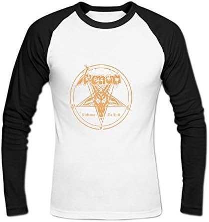 Roweed Men's Venom Band Logo Baseball Long Tee Shirt M White