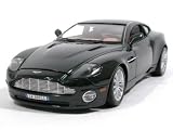 2002 Aston Martin V12 Vanquish diecast model car 1:18 scale die cast by Burago - Metallic Green 12053