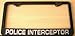 Police Interceptor License Plate Frame 6X12 Crown Victoria Charger SSP Mustang Caprice Detective Patrol P71 9C1 B4C Police FITS Ford Chevy Dodge Novelty Gift