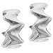 Price Comparison : Sterling Silver Zig Zag Stud Hoop Earrings