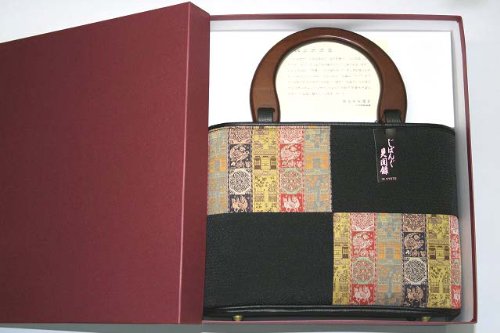 紅牙瑞錦　龍村美術織物生地使用 正絹 高級和装バッグ