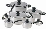 Chef's Superior Stainless-steel 12-piece Cookware Set Chef's Superior Stainless-steel 12-piece Cookware Set