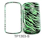 SAMSUNG EPIC4G/GALAXY TRANSPARENT DESIGN GREEN ZEBRA PRINT SNAPON, CASE, CO ....