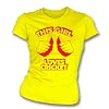 Buy Cricket Clothing - This Girl Loves Cricket- Ladies Slimfit T-shirt, Color Lemon Yellow
