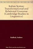 Italian syntax : transformational and relational grammar