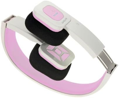 Eagle Tech Arion ARHP200BF Foldable Bluetooth Headphone with Wireless Music Streaming and Hands-Free Calling , Includes Hard Travel Case  - White/Pink