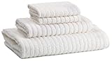 Cambridge Towel Super Dry 4-Piece Towel Set, White