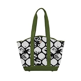 Fleurville Beach Bag in Geobot Black & White