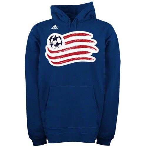 New England Revolution Navy adidas Team Logo Fleece Hooded Sweatshirt New England Revolution Navy adidas Team Logo Fleece Hooded Sweatshirt
