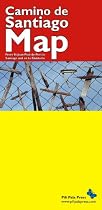 Camino De Santiago Map: From St-Jean-Pied-de-Port to Santiago and on to Finisterre (Earthwise Guides)