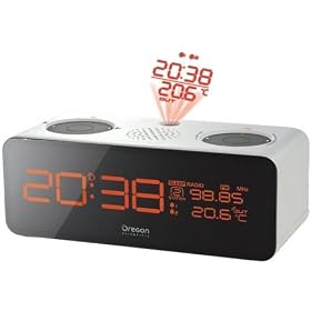 Oregon - RRM320P - Radio r�veil avec projecteur d'horaire - Tuner FM
