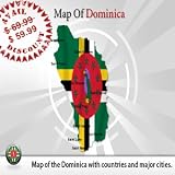 Dominica Republic Powerpoint Map - Powerpoint Slides Map of Dominica