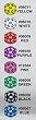Koplow Opaque d30 Dice, Pink with Black numbers