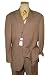 Earvin Magic Johnson Taupe with Yellow Pinstripes Super 120's Wool Wideleg Suit By Zanetti