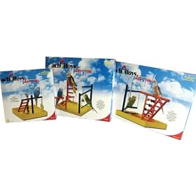 Parakeet Cockatiel Wooden Play Gym by jw pet company, inc