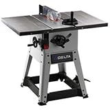 Delta - Model: 36-979 10-Inch Left-Tilt Contractor Table Saw with No Fence, 1-1/2-HP 115/230V 1-Phase 