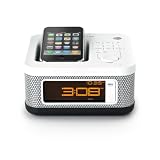 Memorex MI4604P Mini Alarm Clock Radio for iPod and iPhone (White)