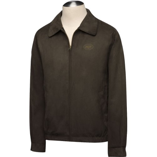 Cutter & Buck New York Jets Micro Suede Bomber Jacket Small