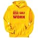 Born For Disc Golf , Forced To Work ! Sports Mens Hoodie (Yellow, Sizes X-Small - XXX-Large)