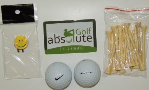 36 Nike One Vapor Grade B Free Golf Tee's & Magnetic Smiley Face Golf Ball Marker/Hat Clip ($6.99 Retail Value)