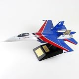 BIG Sukhoi SU-27 Flanker Russian Nights / Unique and Perfect Gift Idea / RAF Aircraft Desktop Wood Model Airplane Gift Display / Mens Gift Display Toy