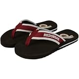 NFL Washington Redskins Contoured Flip Flops - Burgundy-Black (10/11)