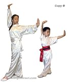Kung Fu Tai Chi Uniform - Brandless Pearl White long sleeve / Child Sizes