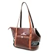 Pack 'n Paws Basket Weave Leatherette Pet Carrier